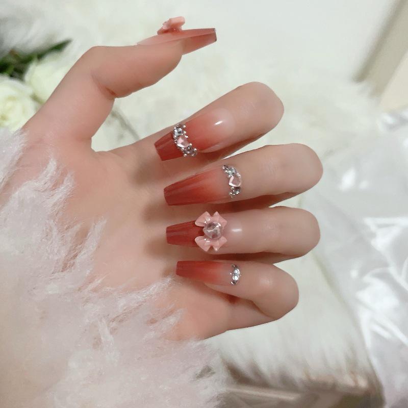 Luxurious Handmade Translucent Nail Tips for Autumn/Winter – Soft Texture, High-Class Feel