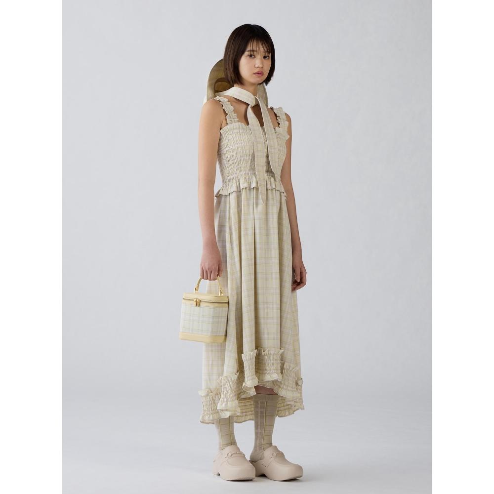 

Gu By Uniqlo Smocking Camisole Dress By Rokh