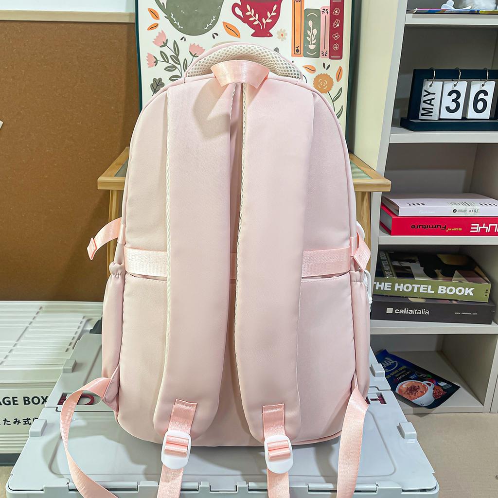 Schoolbag new backpack junior high school students high value third to sixth grade schoolbag female ins Korean version of college style backpack