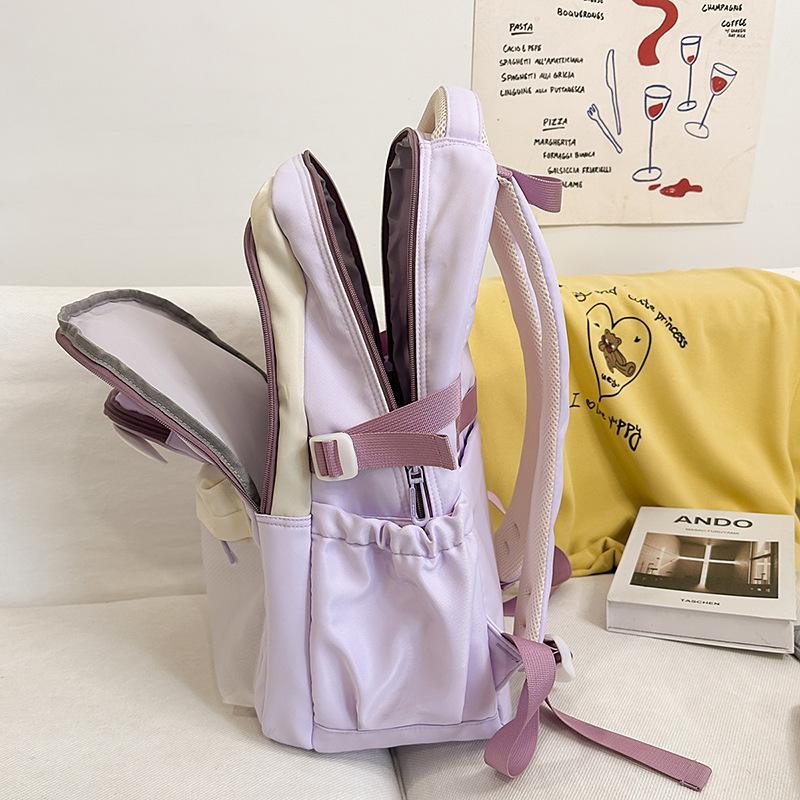 Cute Girl Backpack Female Star Backpack Junior High School Student Schoolbag High Value