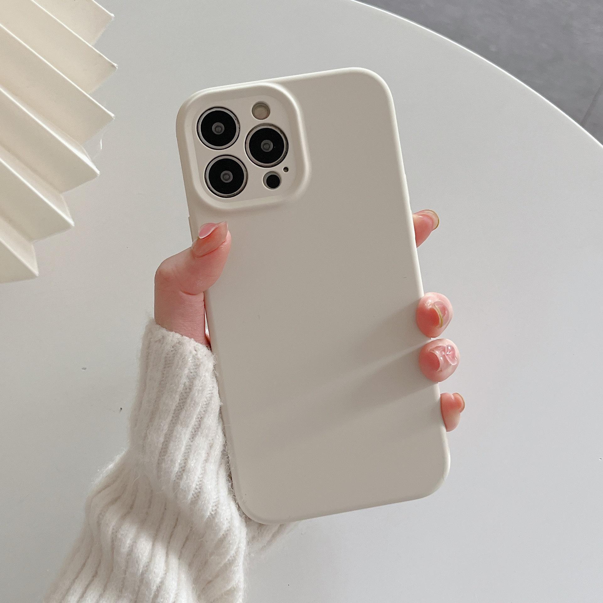 

Приятный для кожи чехол из мелкопористого жидкого силикона для Apple iPhone 15/14/13/12 Promax для максимальной защиты. 15 Plus