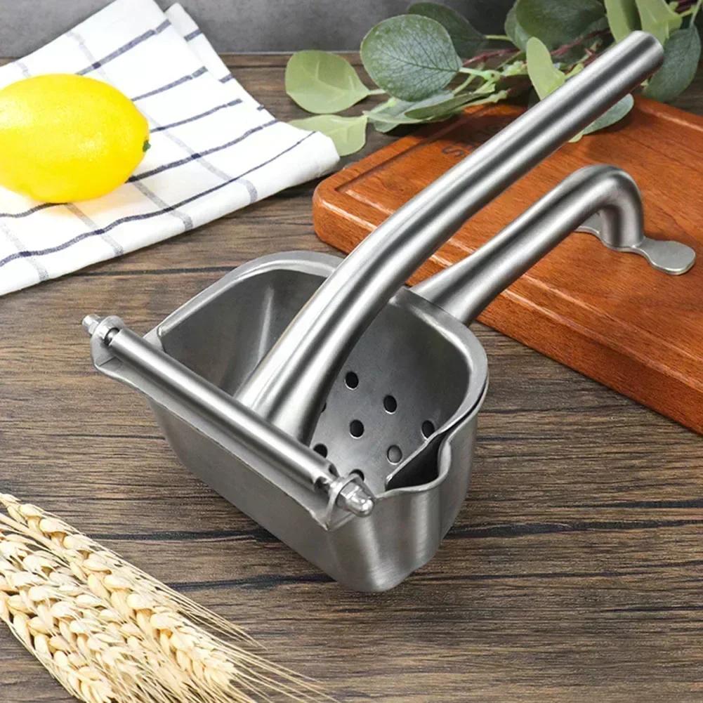 Manual Stainless Steel Citrus Juicer Heavy Duty Lever Press for Lemon Orange Squeezer Efficient Juice Extraction Kitchen Tool