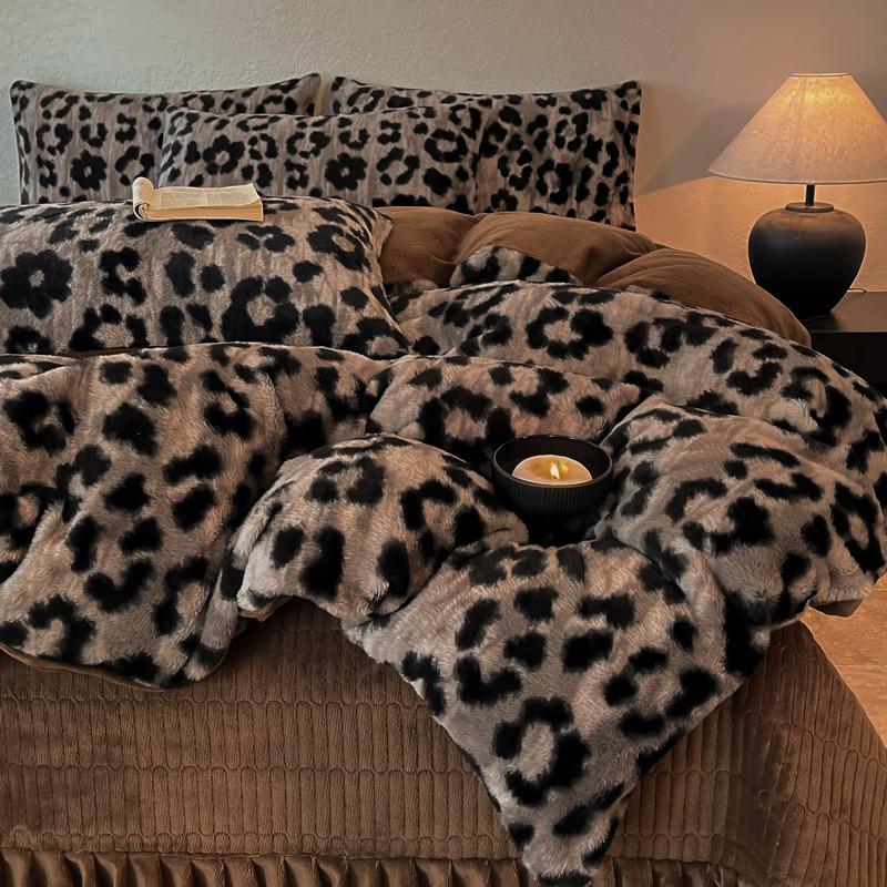 2025 Merlad Double-Sided Furry Velvet Bedspread & Sheet Set