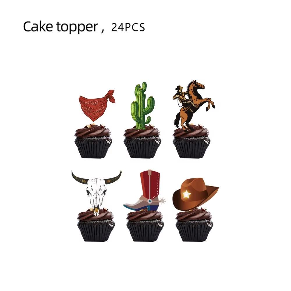 Cowboy Birthday Party Decoration Welcome To Wild West Party Supplies Tableware Balloon Cup Plate For Kids Party Favor Gifts