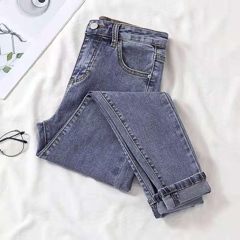 Women's Fleece-Lined High-Waist Skinny Jeans - Slim Fit Winter Pencil Pants