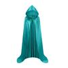 Themed Party Cloak With Adjustable Neck Tied Detail, Lightweight Wizard Hooded Cape For Indoor Outdoor Event