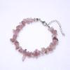 Pink Purple Agate Crystal Beaded Bracelet - Semi-Precious Gift for Female Students & Best Friends