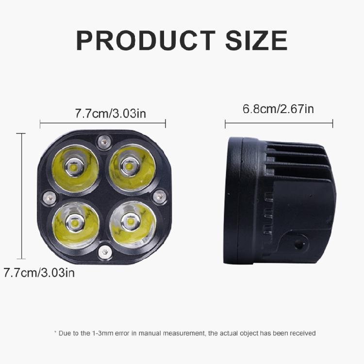 LED Motorcycle Light Aluminum Alloys LED Lamp Motorcycle Headlight Watertight High Brightness LED Motorcycle Spotlight