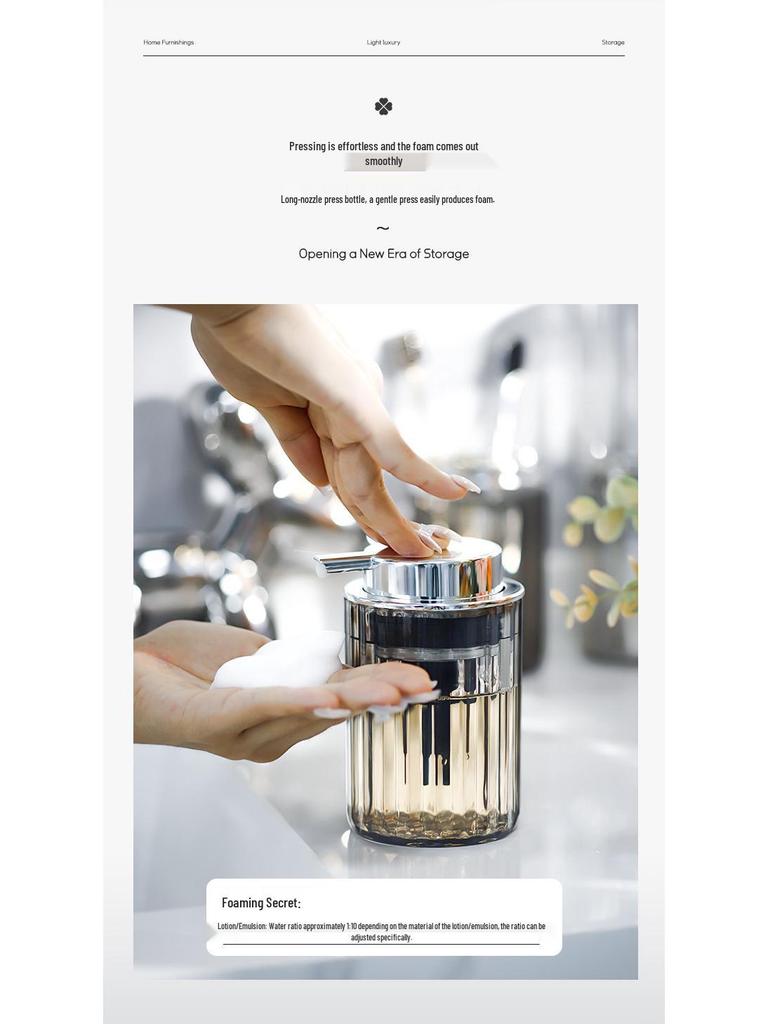 Luxury Large Capacity Press Hand Soap & Shower Dispenser