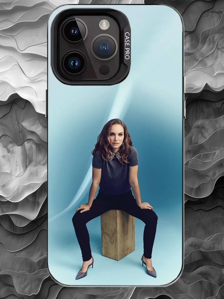 N-Natalie Portman Phone Case For iPhone 17 16 15 14 13 12 11 Pro Max Plus Silver Matte Black Cover