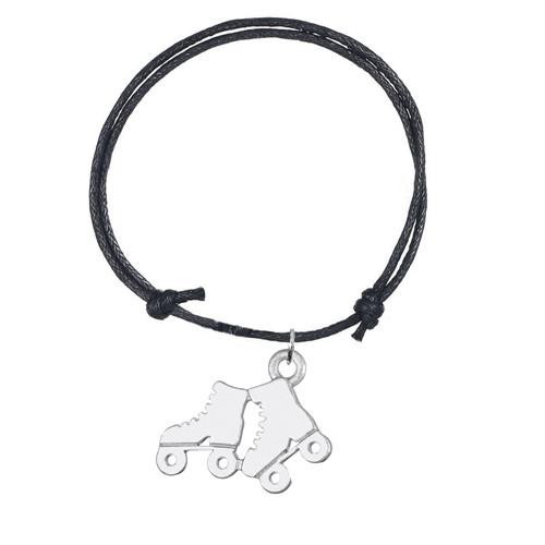 

Teamer 8 Colors Adjustable Waxed Cord Bracelets for Women Roller Skates Pendants Wrist Wrap Gifts for Friends 5pcs/lot wholesale