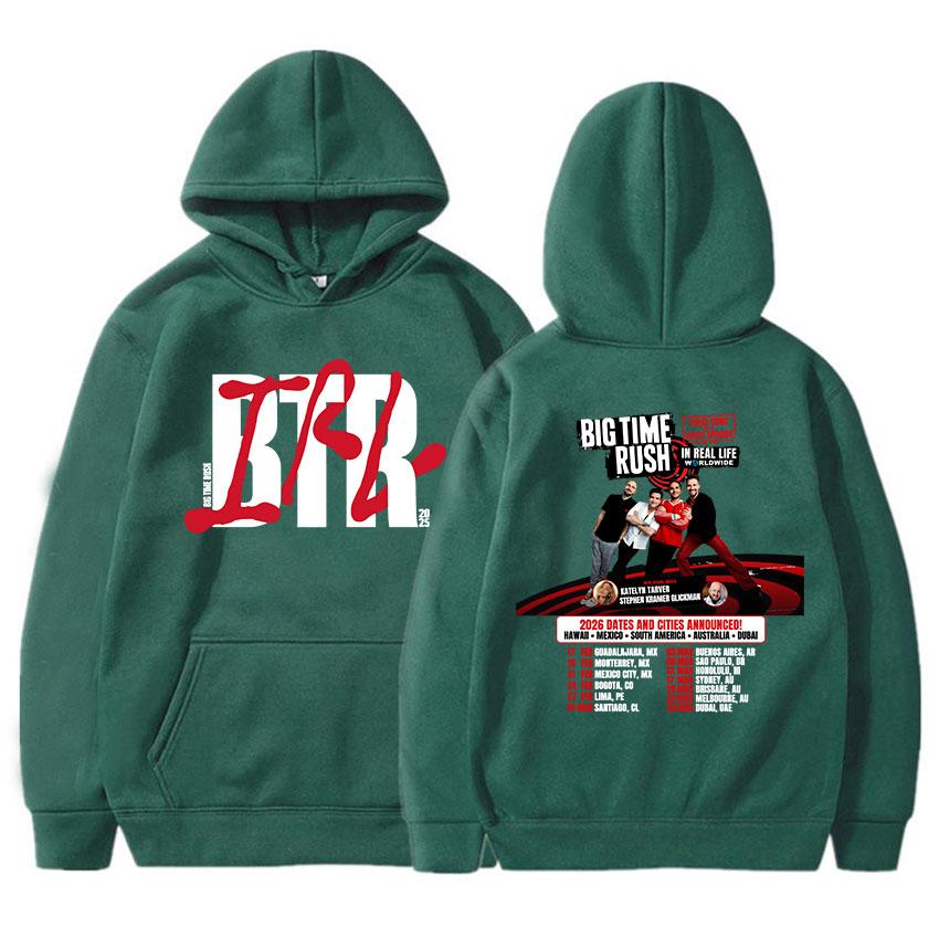 Trendy discount BTR IN REAL LIFE WERELDWIJD 2025 TOUR HOODIE Big Time Rush Band Mode Sweatshirts Met Capuchon Lange Mouw Heren Pullovers Streetwear XXXL
