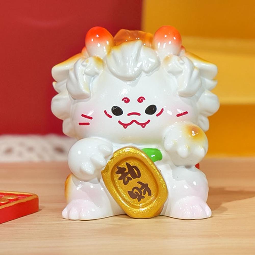 Blessing 2026 New Years Ornament Chinese Style Cute Resin Crafts  Spring Festival
