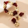 Fashion  Jewelry Set Bracelet Earrings For Women Ladies