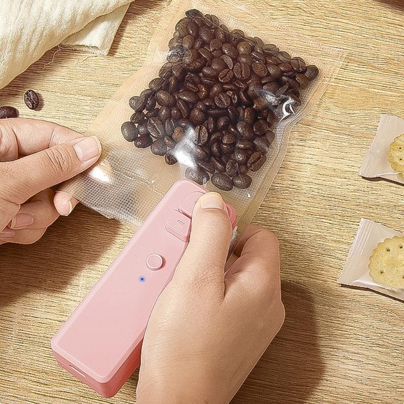 Portable USB Charged Bag Sealer Reliable Miniature Sealer USB Rechargeable Bag Sealer for Frequent Sealing Tasks
