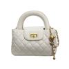 Rhombus Chain Handbag Bag Simple Texture Messenger Women's Bag Lock Design Single Shoulder Small Square Bag