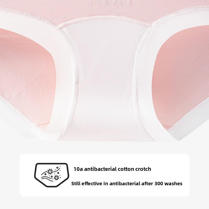 Ladies Spring and Autumn Sweet Cartoon Print Pure Cotton 10A Antibacterial Crotch Skin Breathable Briefs