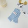 Acrylic Fibers Riding Split Finger Gloves Solid Color Women Gloves New Knitted Gloves