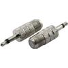 2-Pack 3.5mm (1/8inch) Male Plug To F Type Female Jack Connector Mono Audio Coaxial Converter Adapter