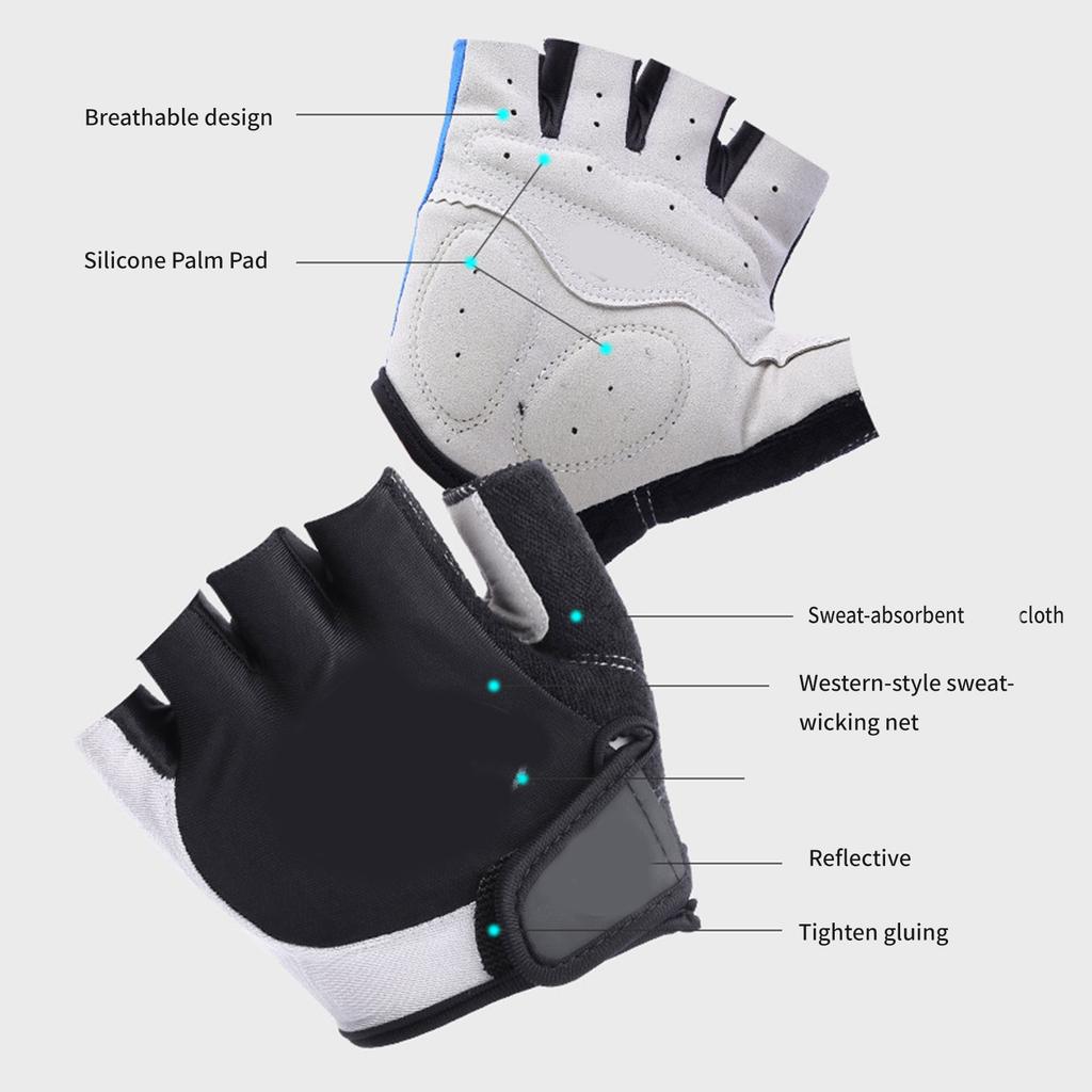 1 Paar Stoßfeste Handschuhe Fahrräder Feldhandschuhe Motorradfahrt Fitnessstudiohandschuhe Geeignet für Radfahren Übung