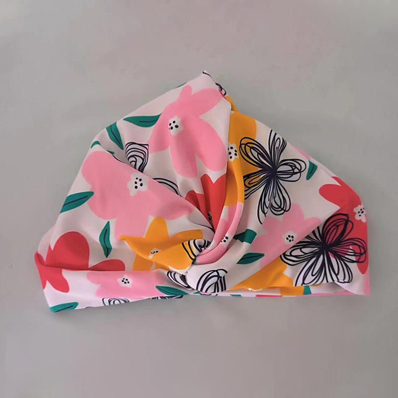 Sommer Damen Badekappe mit Druck Weiblich Nicht Würgend Kopf Hochelastisch Bequem Badekappe Erwachsener Sportkappe
