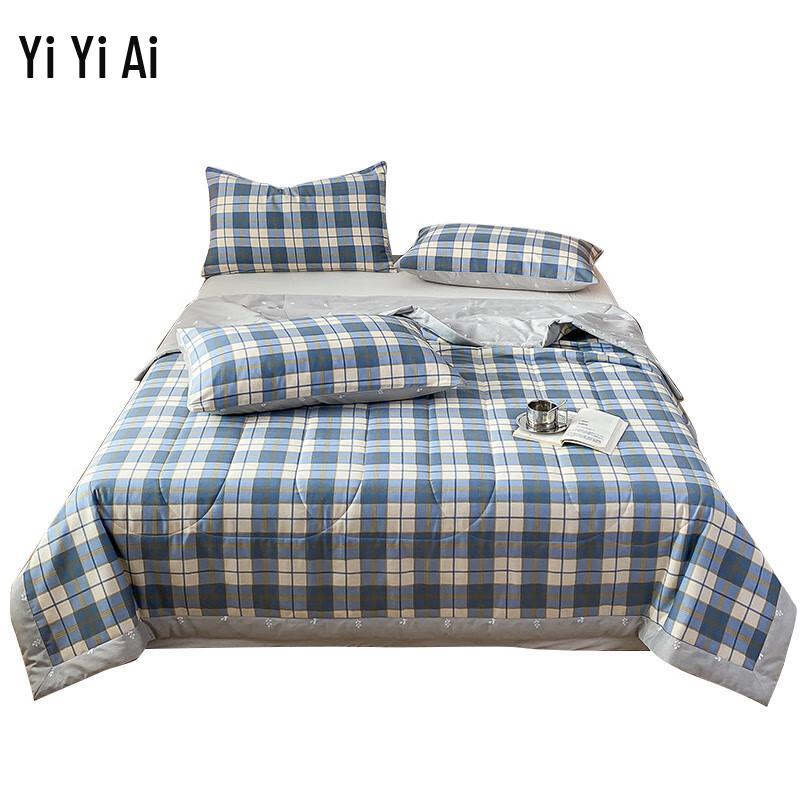 

Yiyiai 100% Cotton Washable Quilted Summer Comforter