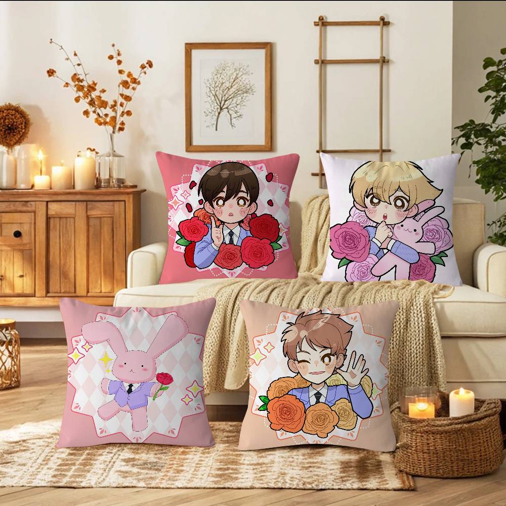 CUTE Anime Ouran High School Host Club Kawaii Pillowcase Toon Gift Cushion Cover Bedroom Home Sofa Chair Seat Decor Pillow Case