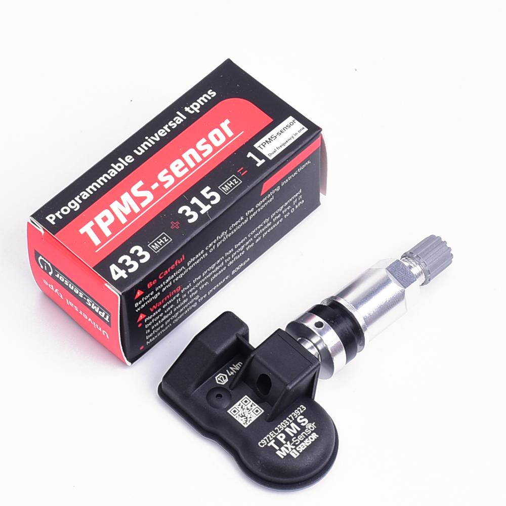 

1 шт. Автомобильная система контроля давления в шинах TPMS, датчик, система 2 в 1, 315 МГц + 433 МГц Mx, программируемый датчик, универсальный, TS508 TS600 1pcs metal