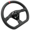 12.6inch/320mm D Style High Quality Leather Racing Sport Steering Wheel