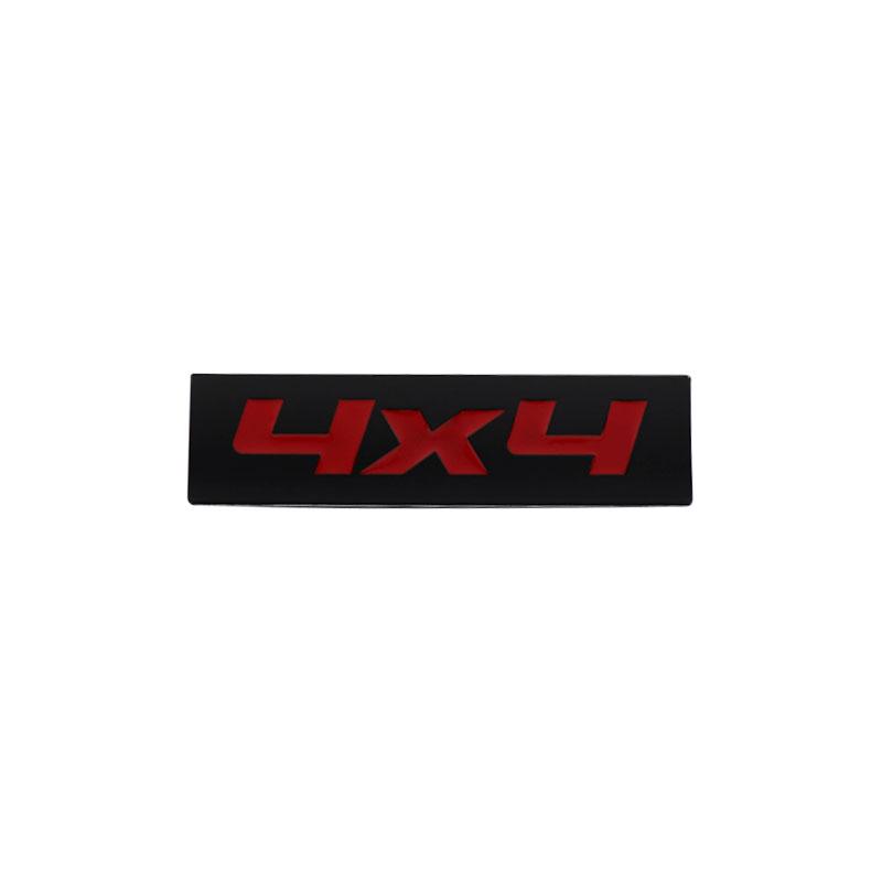 

Premium 4X4 All-Wheel Drive for Universal car Engine Hood Fender trunk Tail Rear Bonnet Nameplate Decal Emblem Badge Sticker ban-black-red