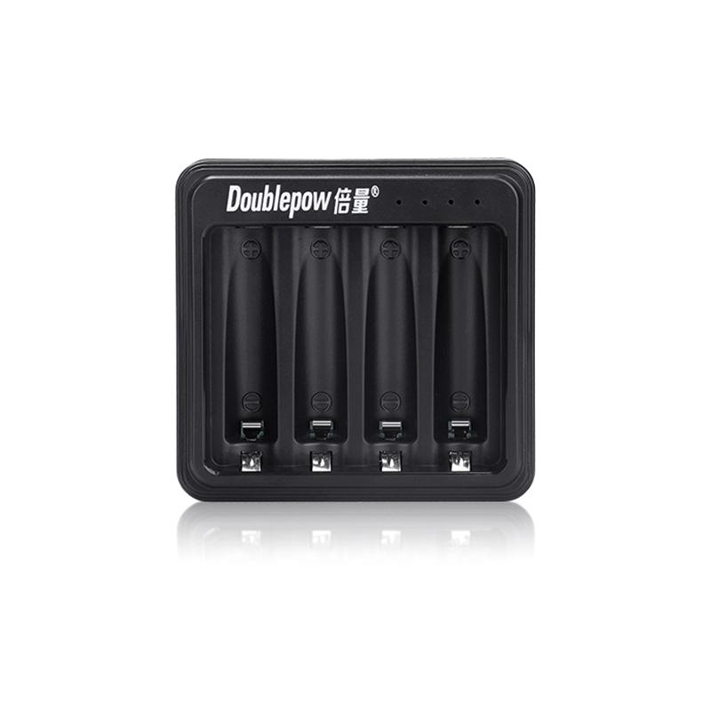 Smart 4-Bay LED Indicator USB Battery Charger DC5V Input Fast Battery Charge for 1.2V Ni-MH Ni-CD AA AAA Rechargeable Batteries Usb чёрный