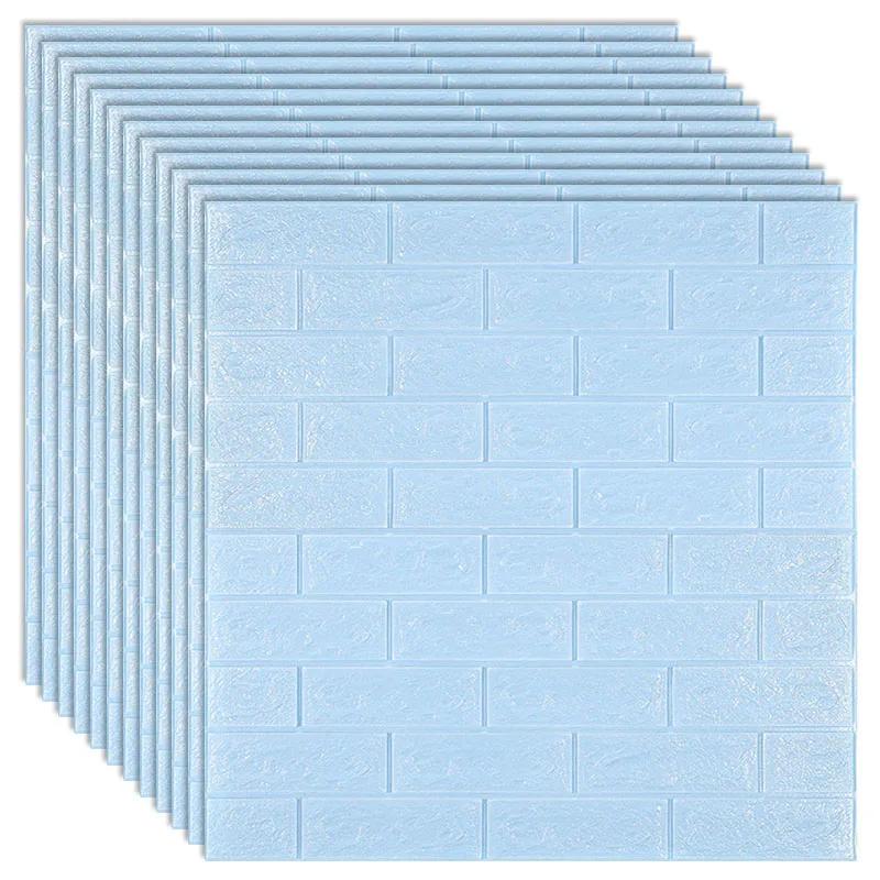 70cm*77cm 3D Wall Sticker Imitation Brick Self-adhesive Waterproof  DIY Wallpaper for Living Room  Bedroom Home Decoration