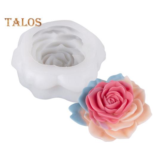 Květinová silikonová forma na svíčky DIY sada na výrobu mýdla a svíček Realistický tvar květu Forma na výrobu mýdla pro domácí dekoraci