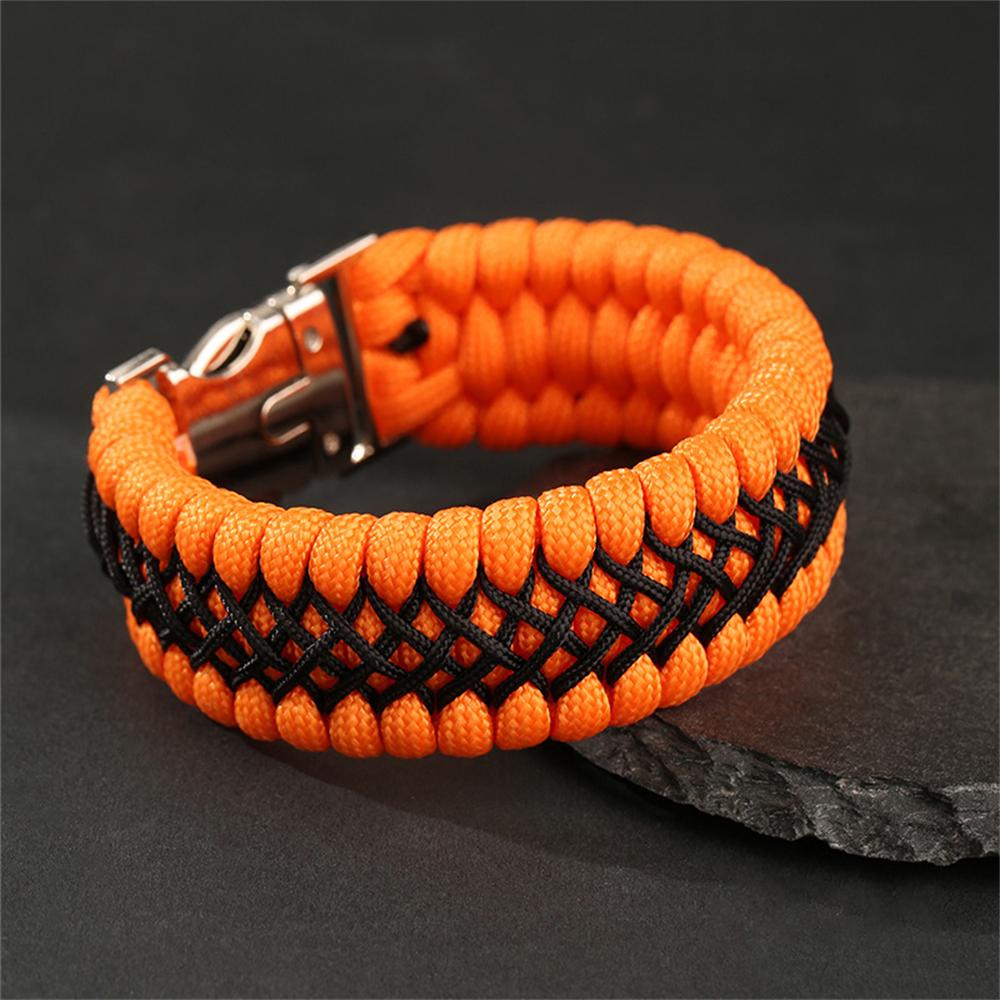 Handmade 7-Core Paracord Bracelet for Men - Outdoor Survival Camping Emergency Rope Wristband Vintage Jewelry Hiking Gift