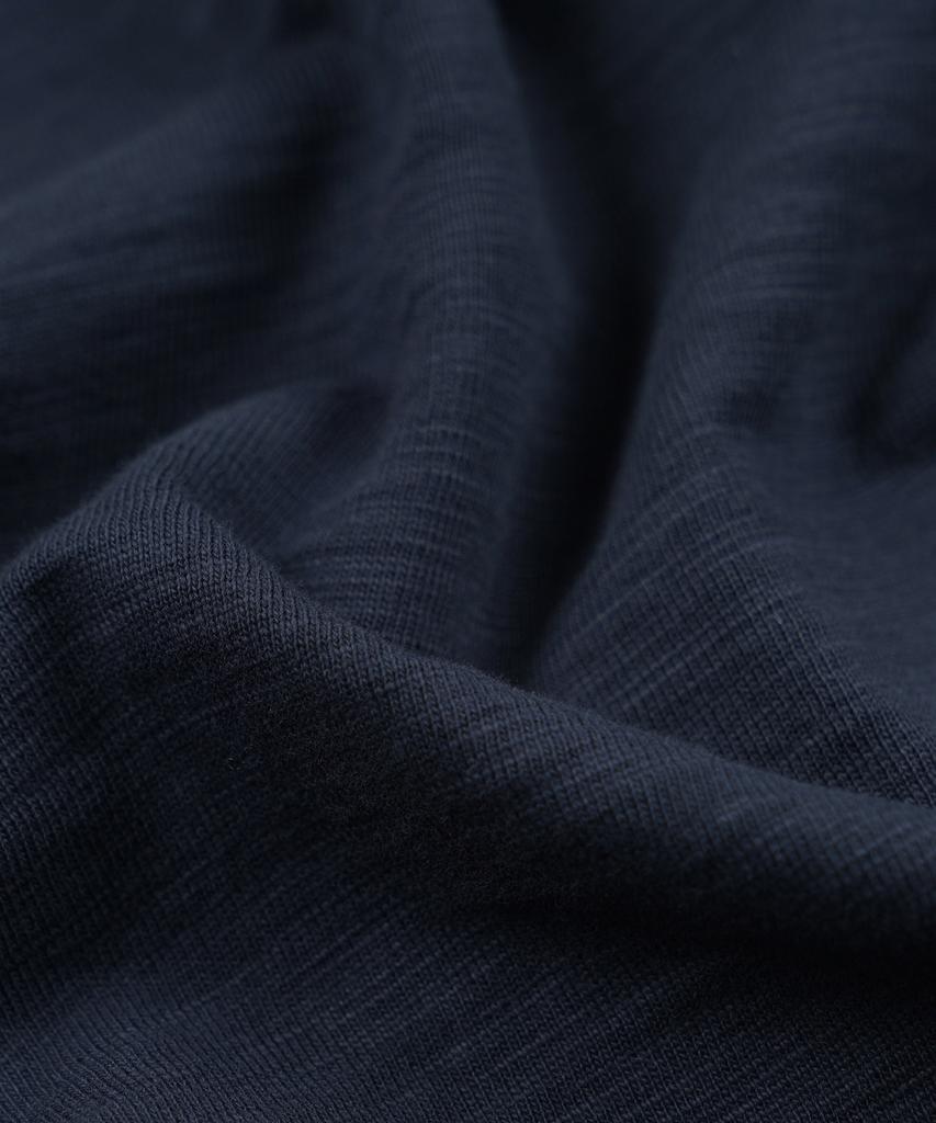 FRIZMWORKS Slub Henley Neck L/S Tee _ Navy