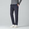 LangSha Men's Spring Autumn Elastic Loose Fit Straight Leg Casual Trousers