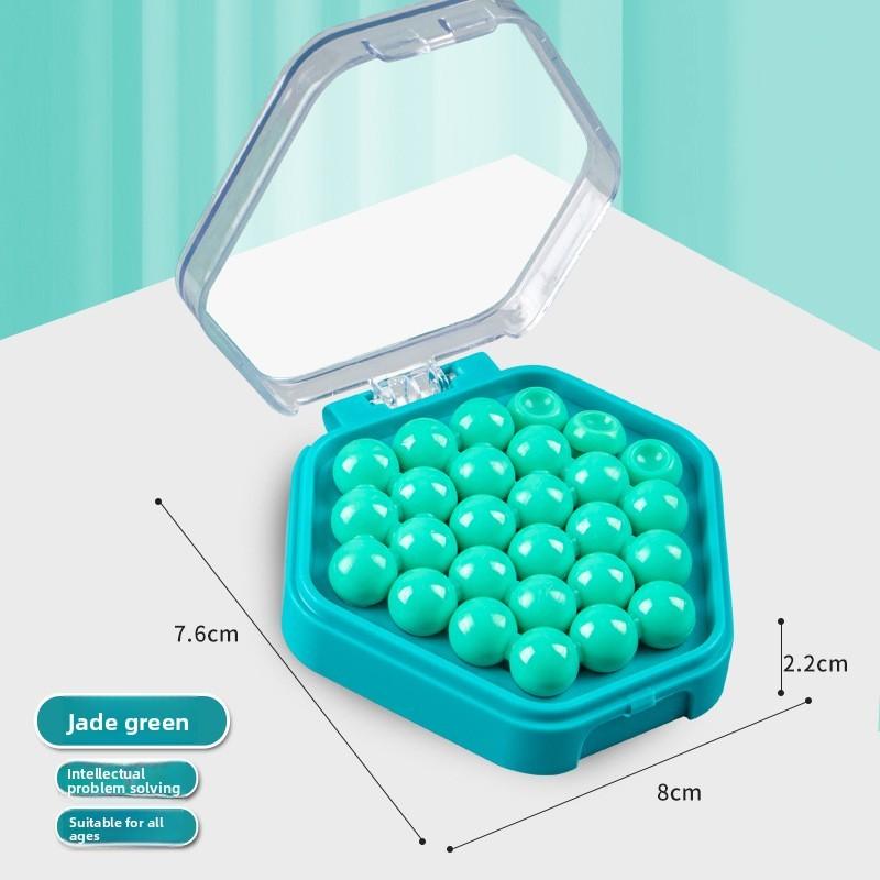 

Дитяча розвиваюча іграшка-пазл з намистинами яскравих кольорів для розвитку мозку дітей зелений