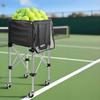 Tennis Ball Collector Cart Lightweight Tennis Ball Cart 1 Piece Large Capacity Sports Equipment Foldable For Trainers