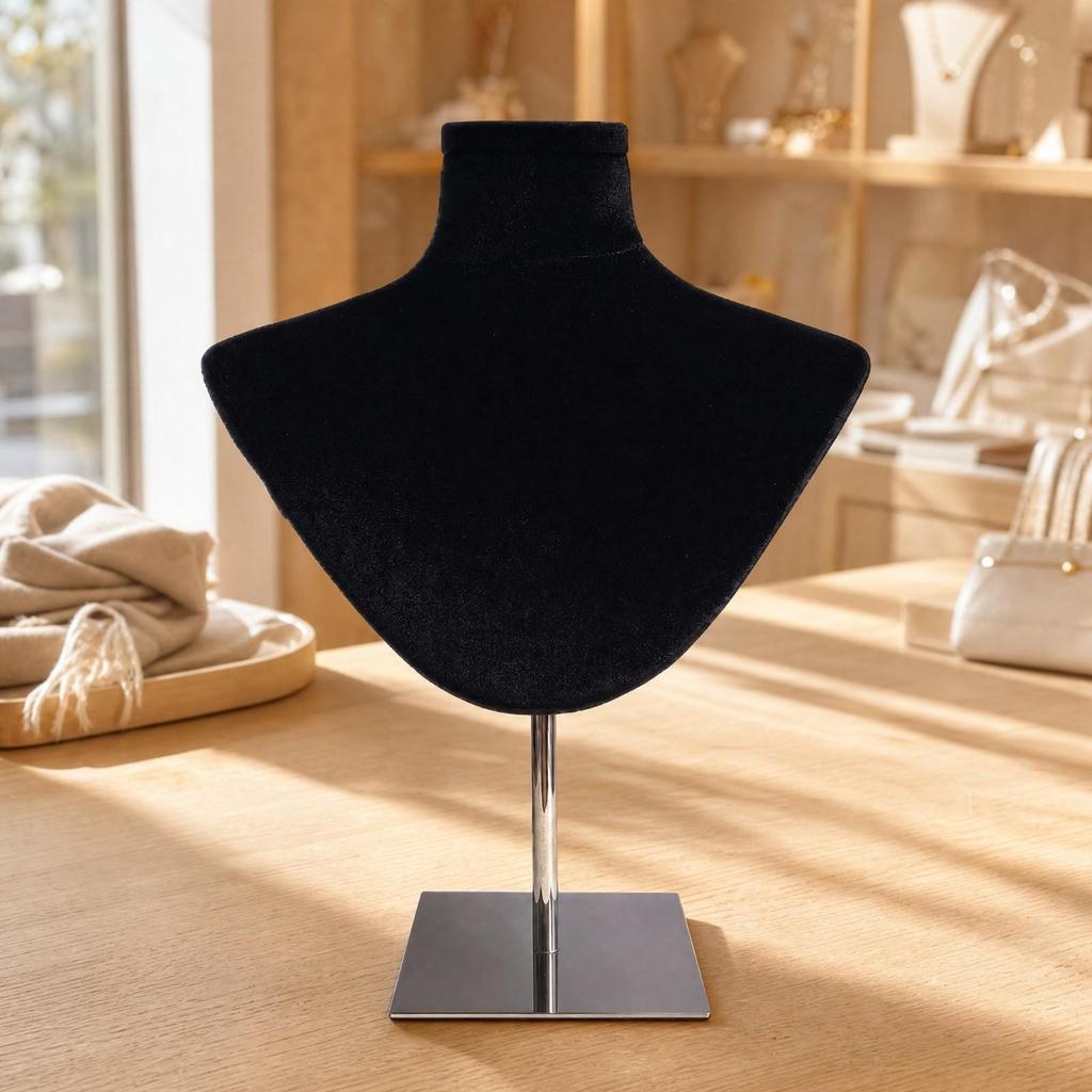 Padded Bust Form with Adjustable Stand PinFriendly Jewelry Display Freestanding Torso