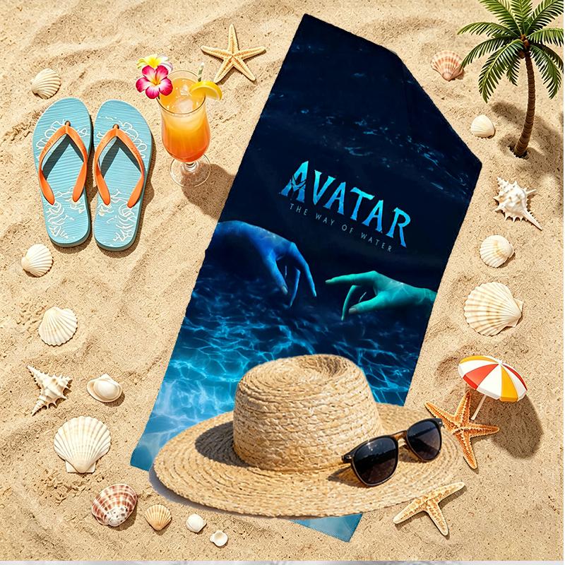 Avatar Print Beach Towel, Versatile Lightweight Absorbent Beach Towel for Pool Surf Yoga Bathroom, Perfect Birthday Holiday Gift