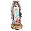 Grotte Unserer Lieben Frau von Lourdes - Mutter Maria, Polyresin Dekoration Geschenk 10 Zoll Basis Wohnmöbel Christlich