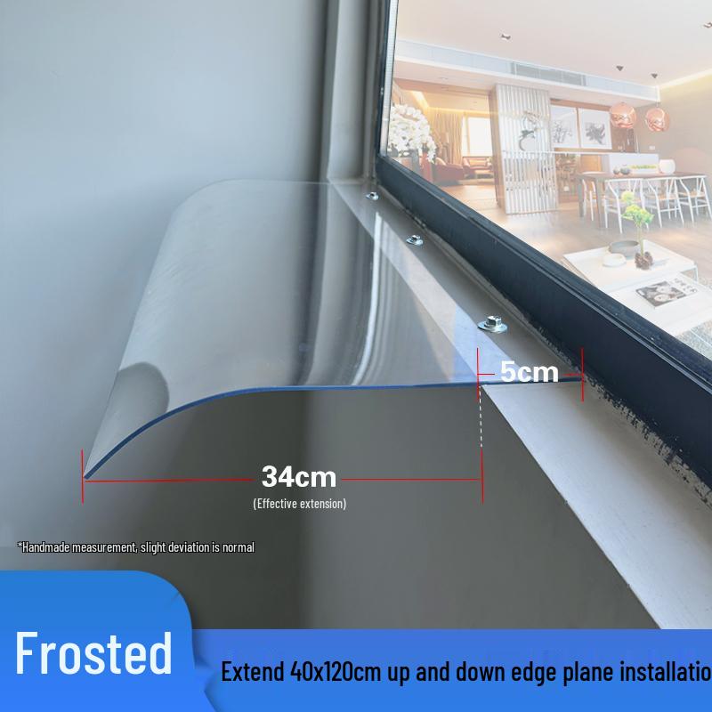Frameless Transparent Canopy: Silent Rainproof Balcony Window Sunshade Cover