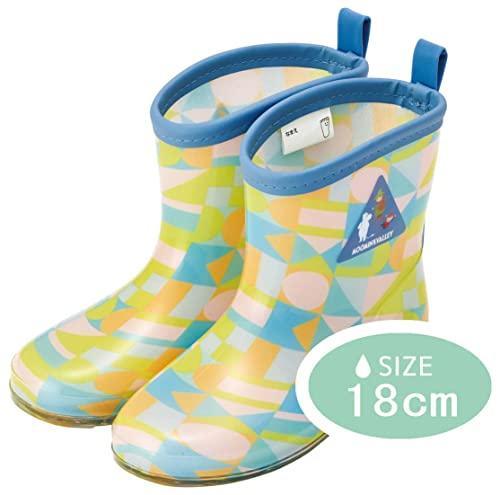 Skater Children's Rain Boots, Moomin Cartoon Design with Reflective Tape, 18cm, RIBT18-A