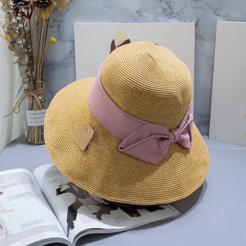 Uvcut Sun Hat For Women With Large Brim And Butterfly Bow Sun Protection Summer Fashion