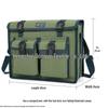 Durable Multi-Functional Canvas Tool Bag for Carpenters and Electricians - Large Capacity, Thickened, Wear-Resistant, Old-Fashioned Design