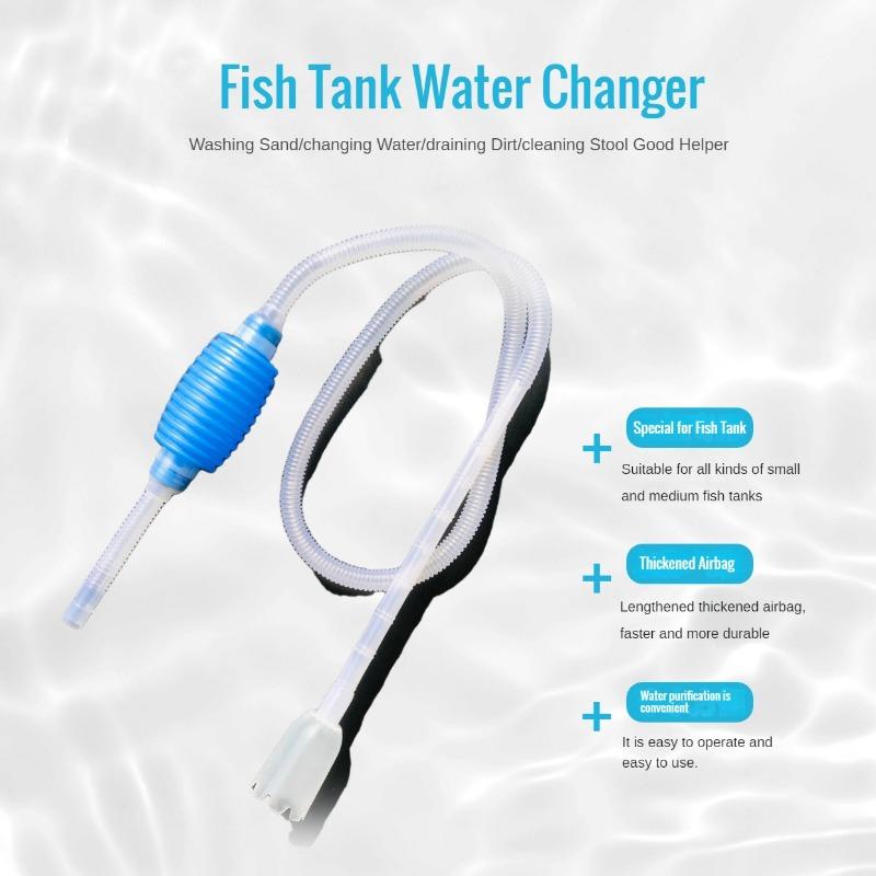 Aquarium Siphon Fish Tank Syphon Vacuum Cleaner Pump Semi-Automatic Water Change Changer Gravel Water Filter Acuario Accessories Decoration