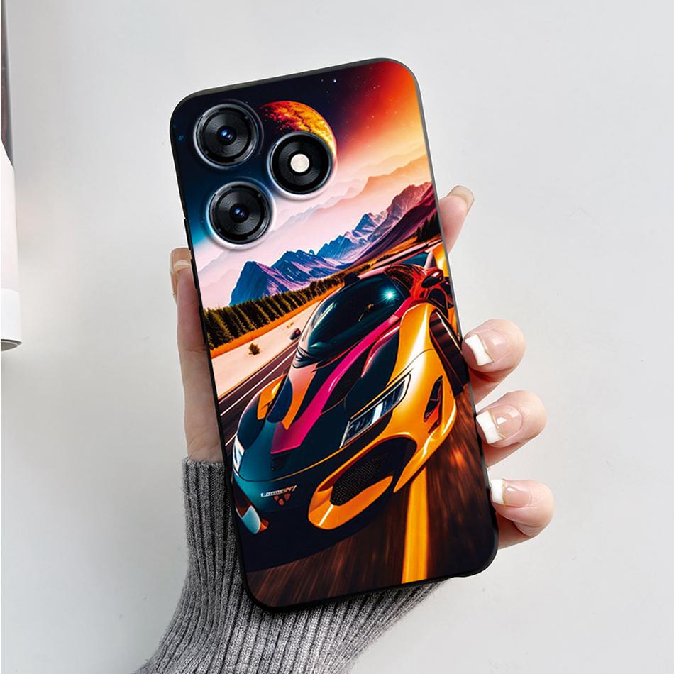 For Tecno Spark 10 Pro Case 2023 Fashion Marble Silicone Black Soft Covers For Tecno Spark 10C Spark10 Pro KI7 KI5q KI5k Bumper