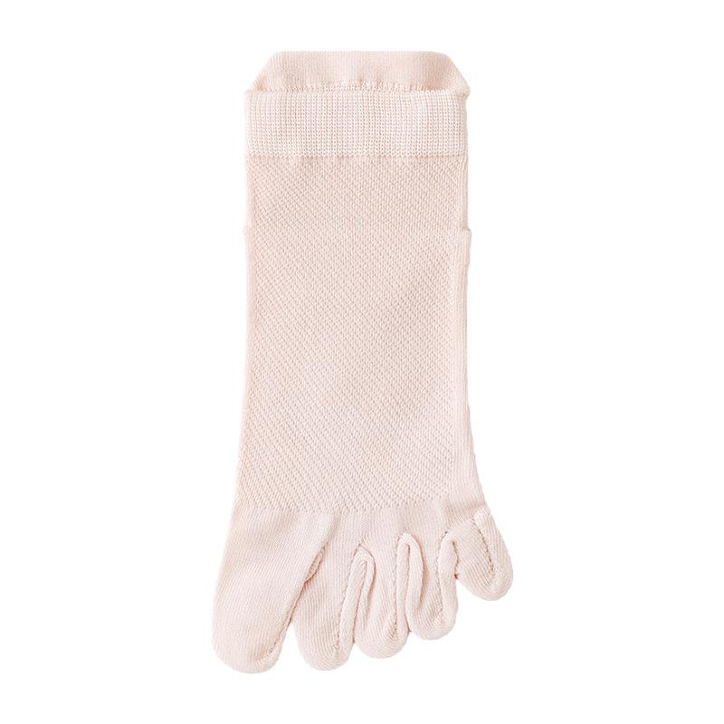 

Silk-silk Five-fingered Women s Summer Mesh Breathable Toeless Socks with No Bones, Moisture-absorbing and Anti-slip Short Socks 1 pair світло-рожевий колір