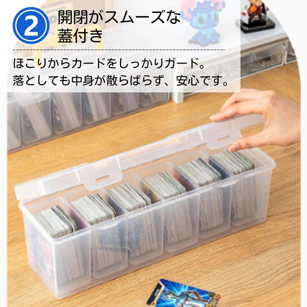 ATEENA Card Trading Card Pokemon Card Large Capacity Storage PSA Storage Box B Case, Case, Case, Box, (Clear)