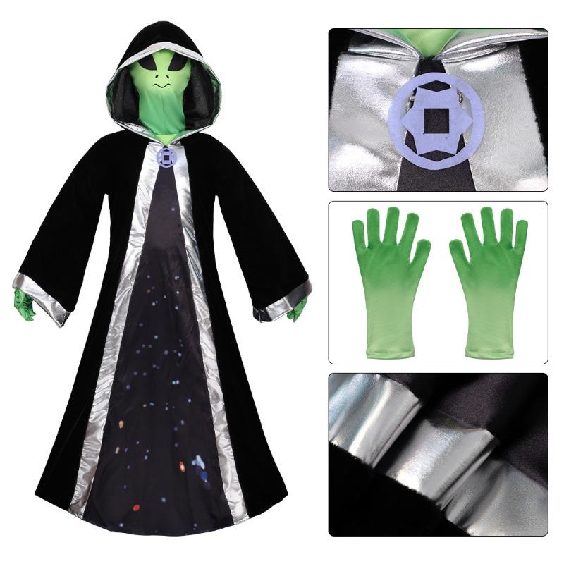 ET Green Alien Tights Onesie Halloween Child Adult Character Costume